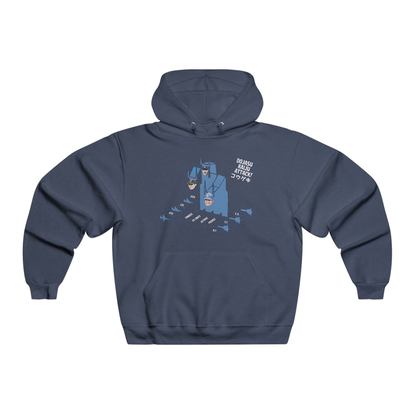 Los Angeles Dodgers Kaiju Attack Graphic Hoodie