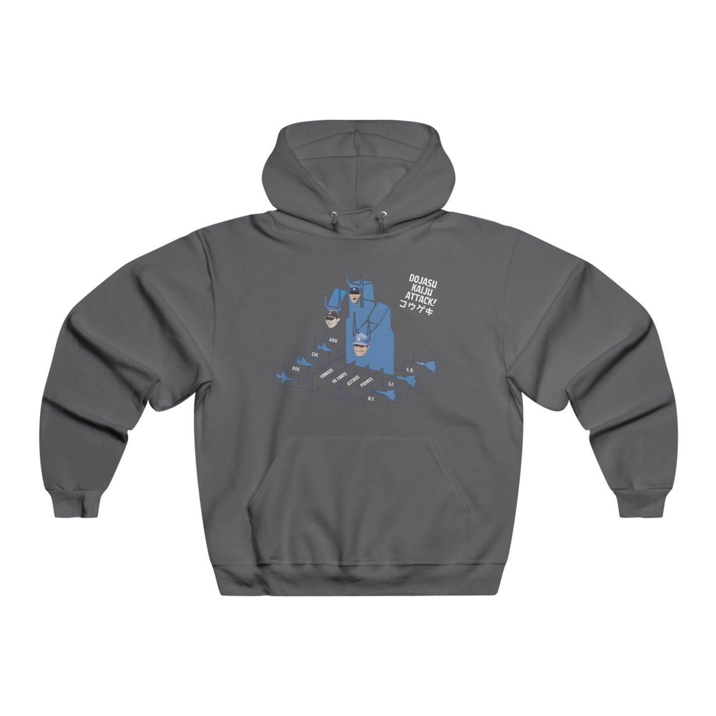 Los Angeles Dodgers Kaiju Attack Graphic Hoodie