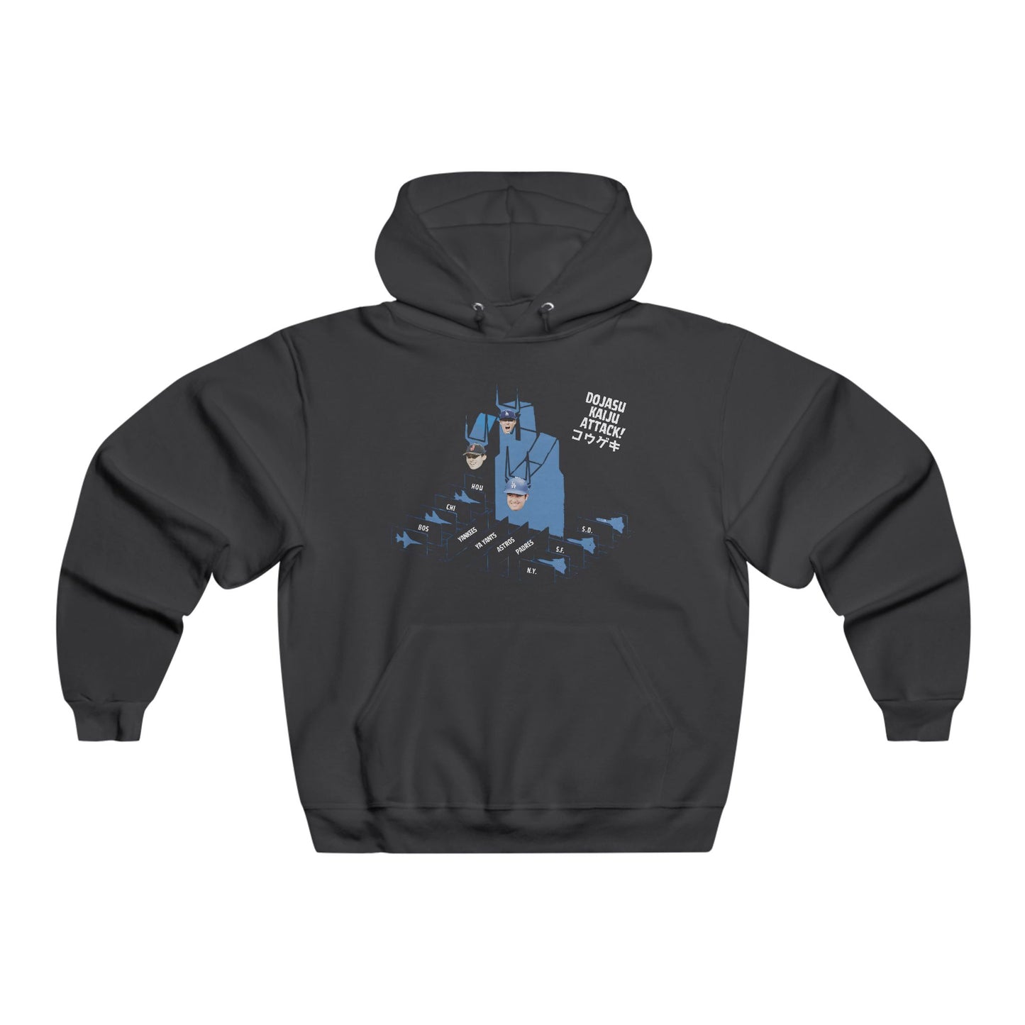 Los Angeles Dodgers Kaiju Attack Graphic Hoodie